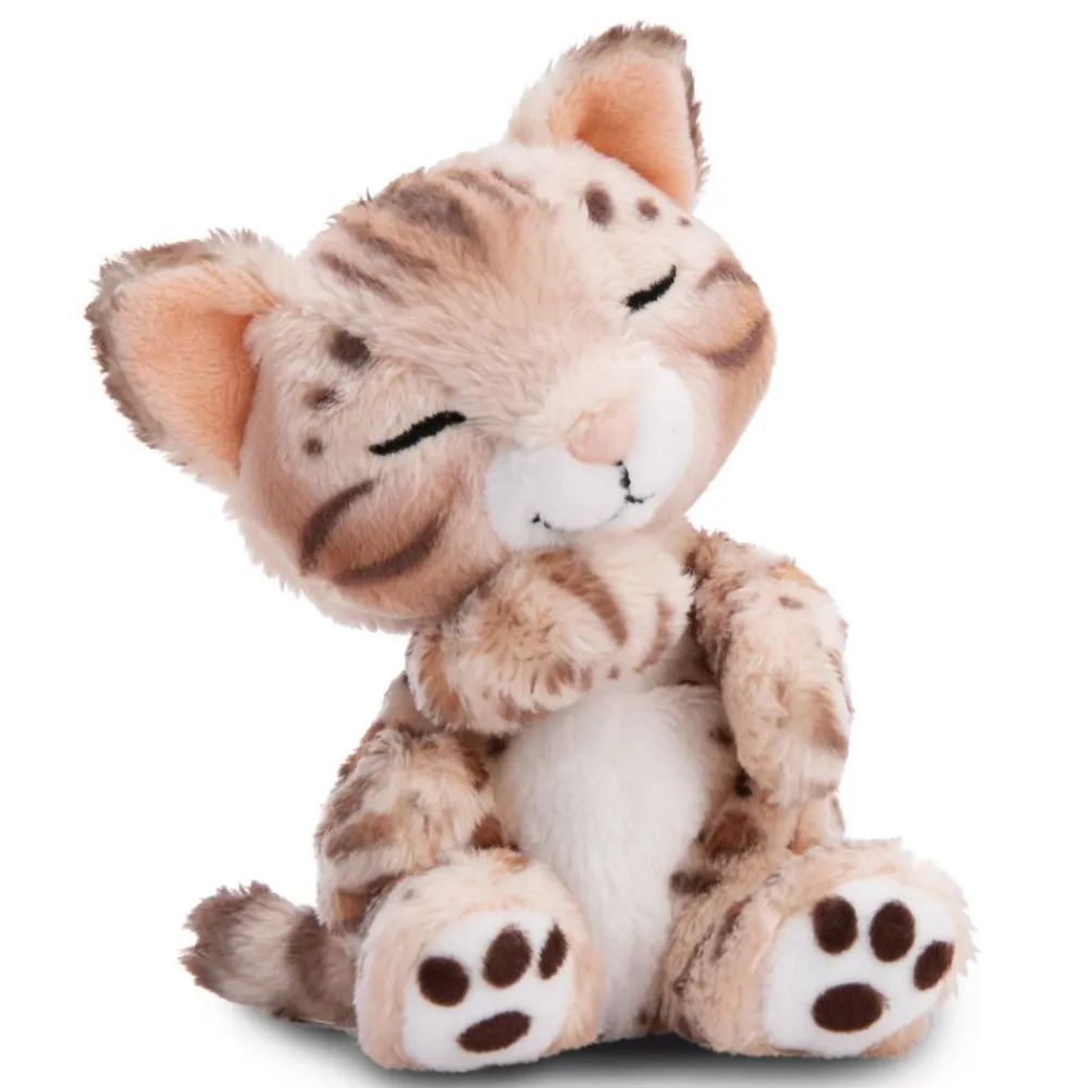 NICI My Nici Pets>Kuscheltier Sleeping Pets Bengal Katze Im Hellgrunen Korbchen
