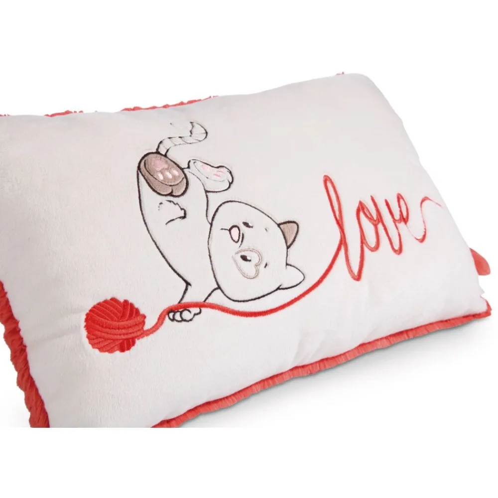 NICI Kissen>Rechteckiges Kissen Katze "Love"