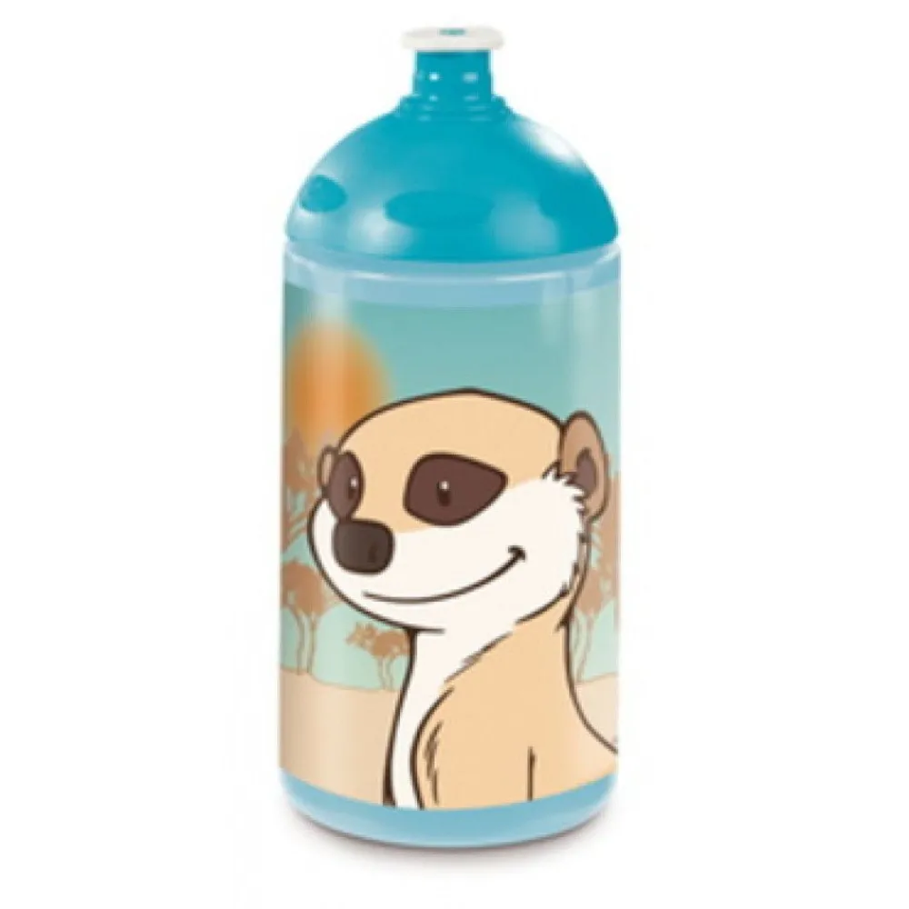 NICI Trinkflaschen>Trinkflasche Erdmannchen-Familie, 0,5L